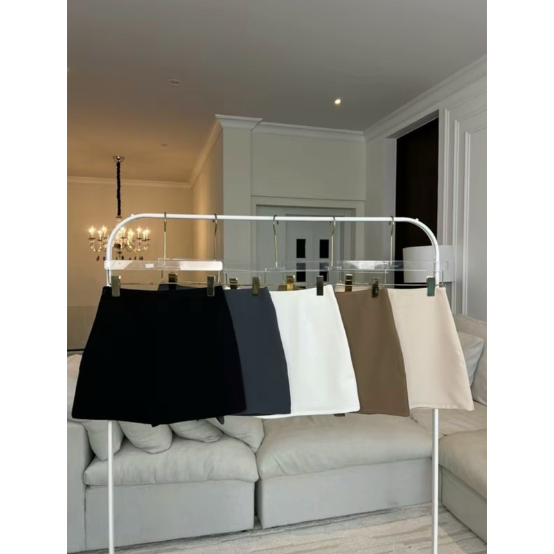 PROMTHONG BKK : กระโปรงกางเกงซิปข้าง มี 3 สี