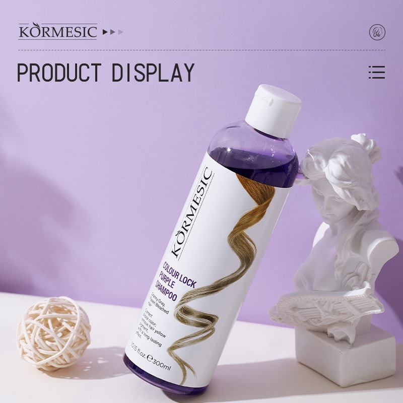 KORMESIC แชมพูล็อคสีม่วง แชมพูสระผม แชมพูคัลเลอร์ล็อคสีม่วง 300มล.