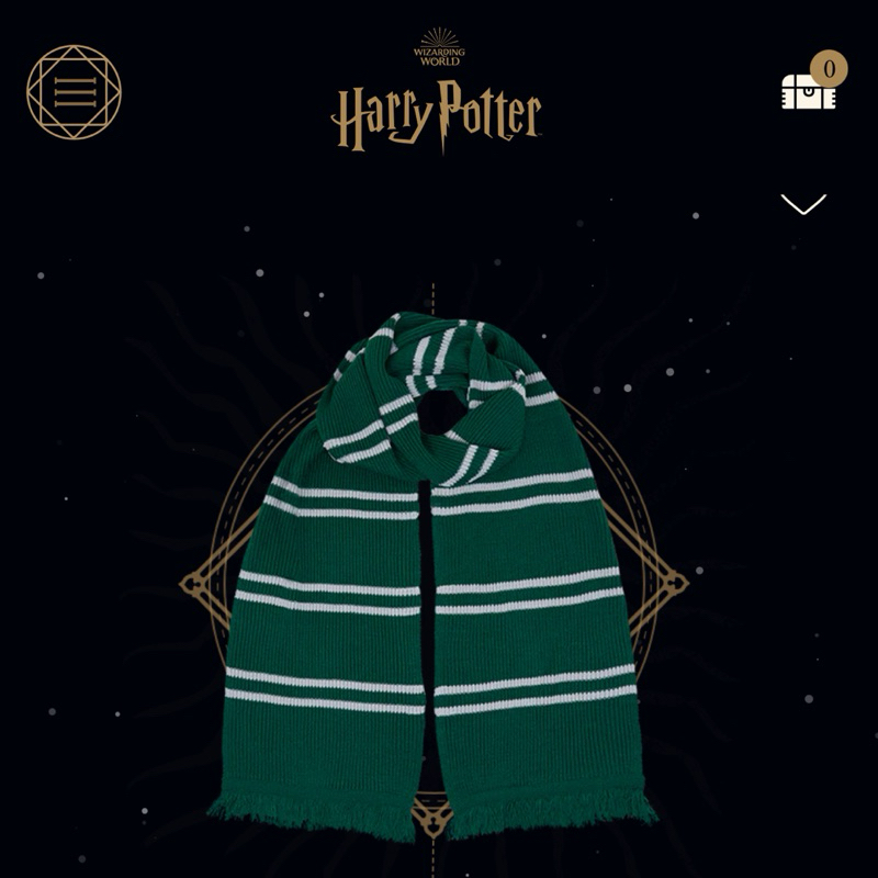 Harry Potter House Scarf ผ้าพันคอแฮร์รี่พอตเตอร์ ประจำบ้าน Slytherin จากช้อป Universal Studios Japan