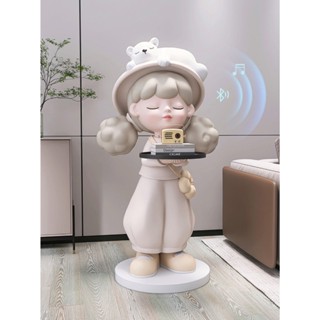 ถาดเด็กผู้หญิง มีลำโพงบลูทูธไร้สาย ตกแต่งบ้าน งานเรซิ่น สวยม…