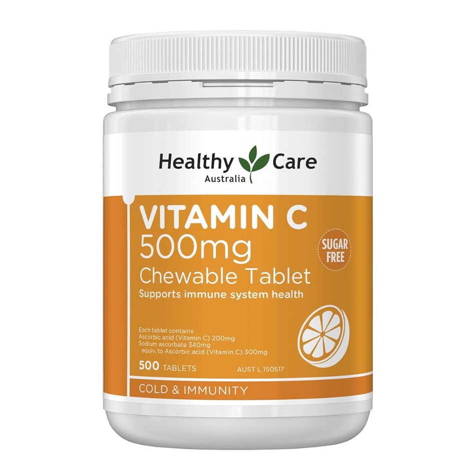 Healthy Care - Vitamin C 500mg Chewable 500 Tablets