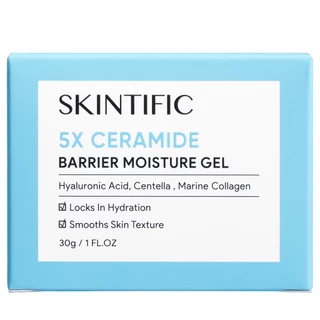 SKINTIFIC 5X Ceramide Barrier Moisture Gel สกินทิฟิค 5X เซราไมด์ บาเรียร์ มอยเจอร์ไรเซอร์ เจล (30 g.)