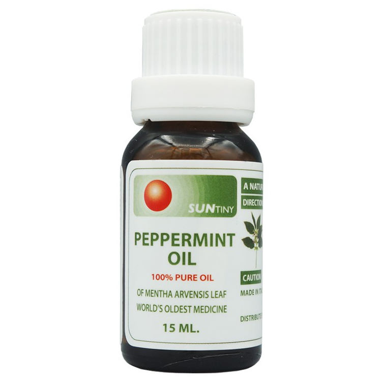Organic Pavilion SUNTINY น้ำมันหอมระเหยออร์แกนิค 100% เปปเปอร์มินต์ Sun Tiny Peppermint Oil (15ml)