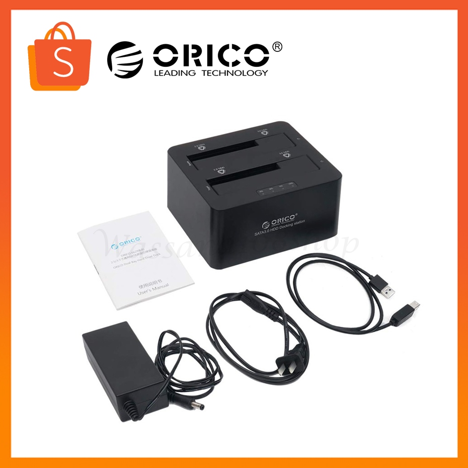 ORICO Dual Bay 2.5" 3.5" USB 3.0 to SATA Hard Drive Docking Station 6629US3-C