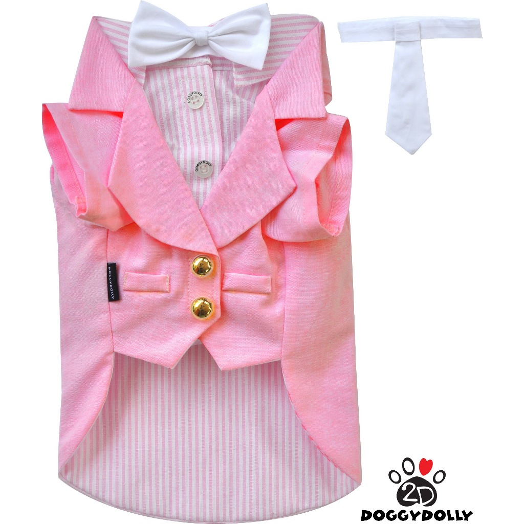 Pet cloths - Doggydolly  เสื้อผ้าแฟชั่น สัตว์เลี้ยง ทักซิโด้ ชุดหมาแมว สูท โบว์หน้า แต่งงาน-เจ้าบ่าว
