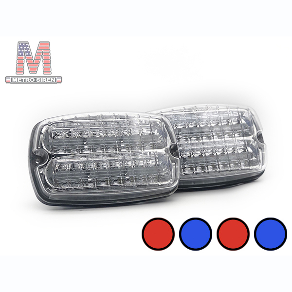 Whelen M6 สีแดงน้ำเงิน สปลิท (มือสอง - คู่)