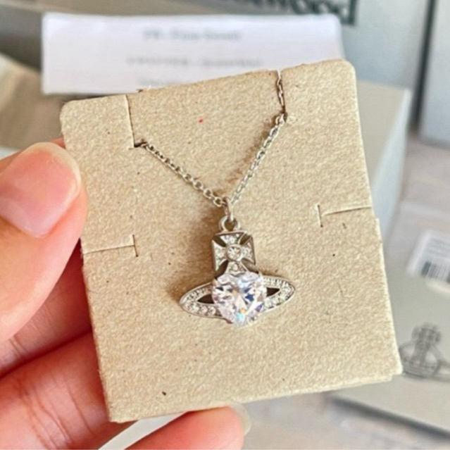 (โค้ดลด 28%)🪐พร้อมส่ง  Vivienne Westwood Ariella pendant necklace ของแท้ 100% ใบเสร็จครบ✨ ไม่ขายของปลอมค่า