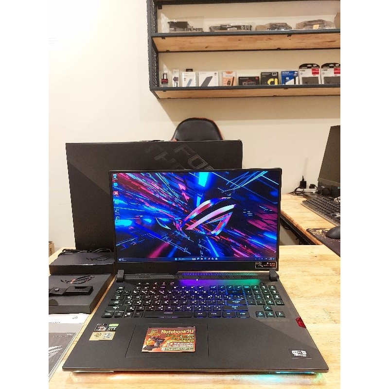 ASUS ROG STRIX SCAR17  G743QS-HG254T (17.3"300Hz sRGB100%)R9-5900HX RTX3080(130W)RAM16GB SSD1TB สภาพ