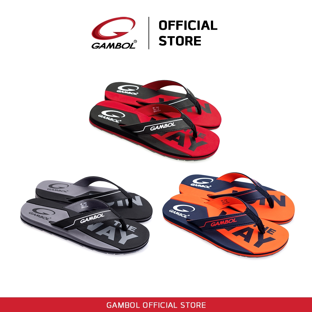 GAMBOL แกมโบล รองเท้าแตะหนีบชาย รุ่น GM11401 Size 40-44