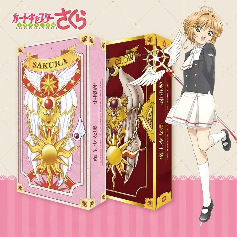 ✆ซากุระมือปราบไพ่ทาโรต์ครบชุดซากุระ cos โคลว์การ์ดมังงะรุ่นคอลเลกชัน 56 ชิ้นชุดประกอบด้วยคำแนะนำ