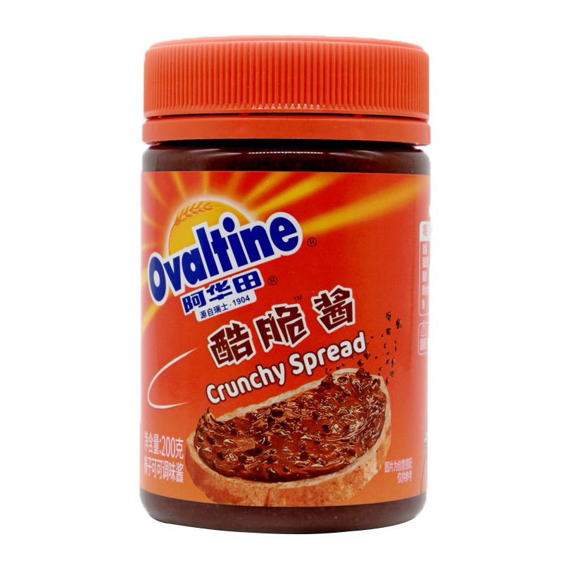 [คุ้มสุด] Ovaltine Crunchy Spread แยมโอวัลติน สเปรดทาขนมปัง ขนาด 200g