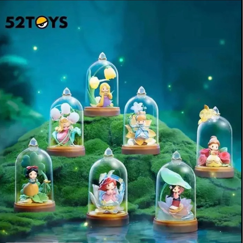 [แบบแยกตัว] งานกล่องสุ่ม blind box : Disney Princess D-Baby Series Flowers and Shadows By 52toys