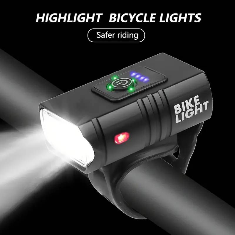 ไฟหน้าจักรยาน(BIKE LIGHT) แบบ 2 ดวง LED T6 แบบชาร์จไฟ USB