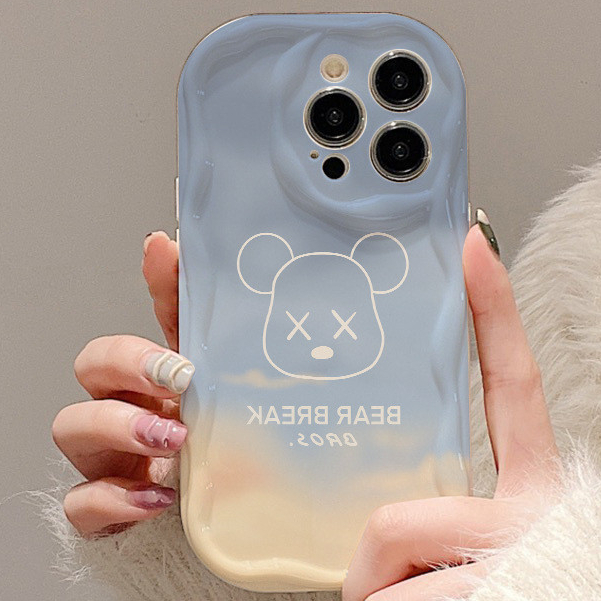 【ส่งจากไทย】จัดส่งภายใน 48 ชั่วโมง การ์ตูนหมีรุนแรง เคสไอโฟน11 เคส For iPhone 11 12 13 14 15 Pro Max 7 8 Plus SE Case
