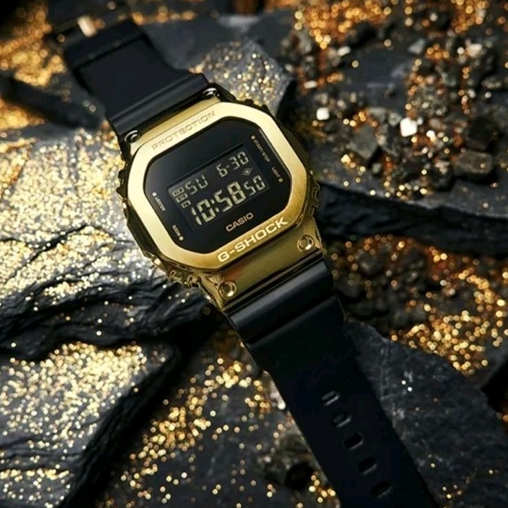 G-Shock GM-5600G-9 Black and Gold Metallic