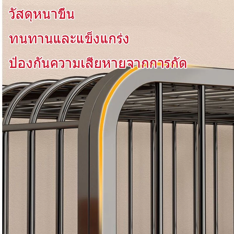 กรงสุนัข กรงสัตว์เลี้ยง สแตนเลส พับได้ thumbnail 6