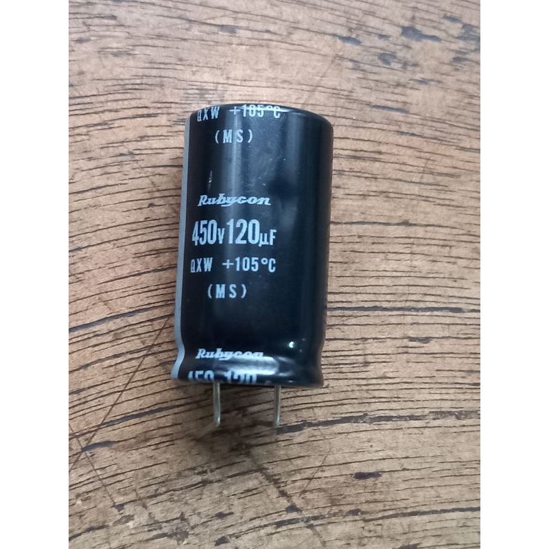 คอนเดนเซอร์ #120uf 450VDC# Capacitor # ตัวเก็บบรรจุ (E13894)