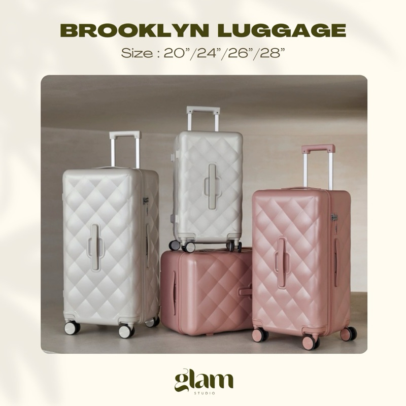 (รับประกันสินค้า 5 ปี) Glam Studio Brooklyn Trunk Luggage กระเป๋าเดินทางล้อลาก 20/24/26/28 นิ้ว