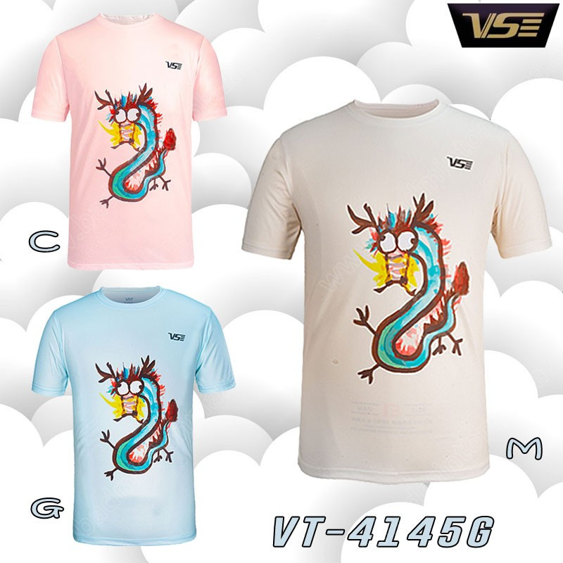 【 ของแท้ % 】เสื้อกีฬาคอกลม VS รุ่น VT-4145 Dragon (VT-4145)