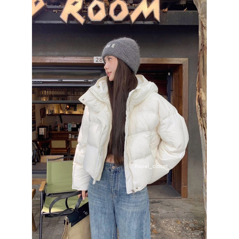 New Jacker Hoodie พร้อมส่ง แจ็คเก็ตฮู้ดดี้ มีสายปรับขนาด ใส่อุณหภูมิติดลบได้ค่ะ