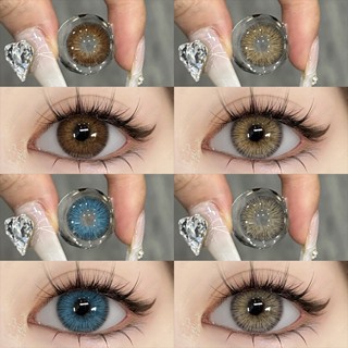 {COD}-Eyeshare Vienna คอนแทคเลนส์สีช็อคโกแลต 1 คู่ 14.5 มม. …