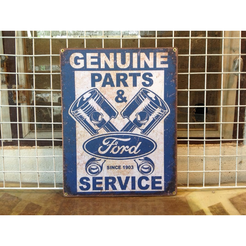 ป้ายไม้ ป้าย Ford ป้าย ขนาด 29x36 cm.