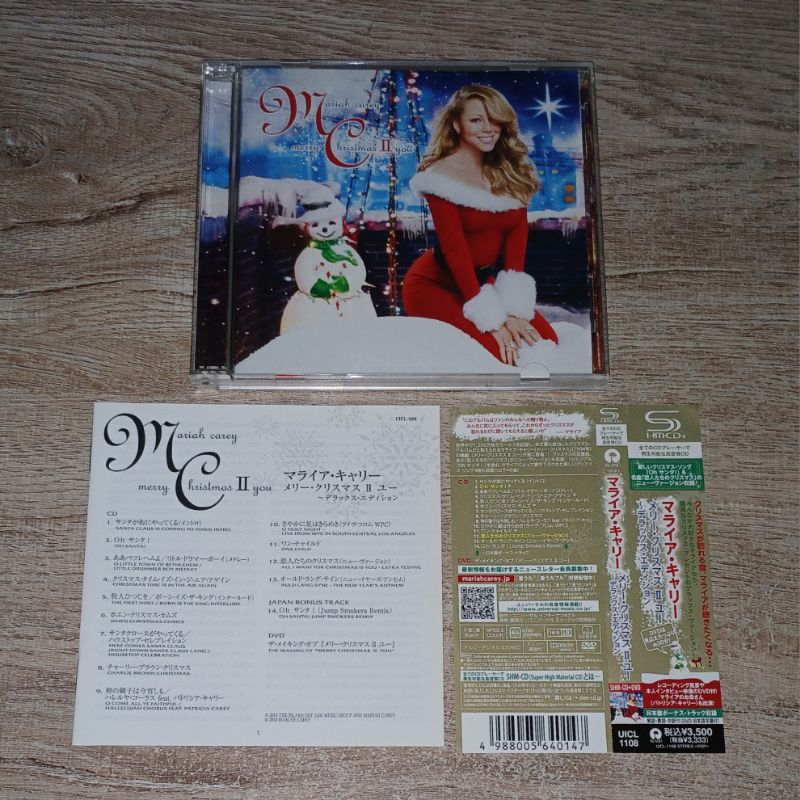 Mariah Carey ซีดี ดีวีดี CD + DVD Album Merry Christmas II You Special Edition Japan Edition