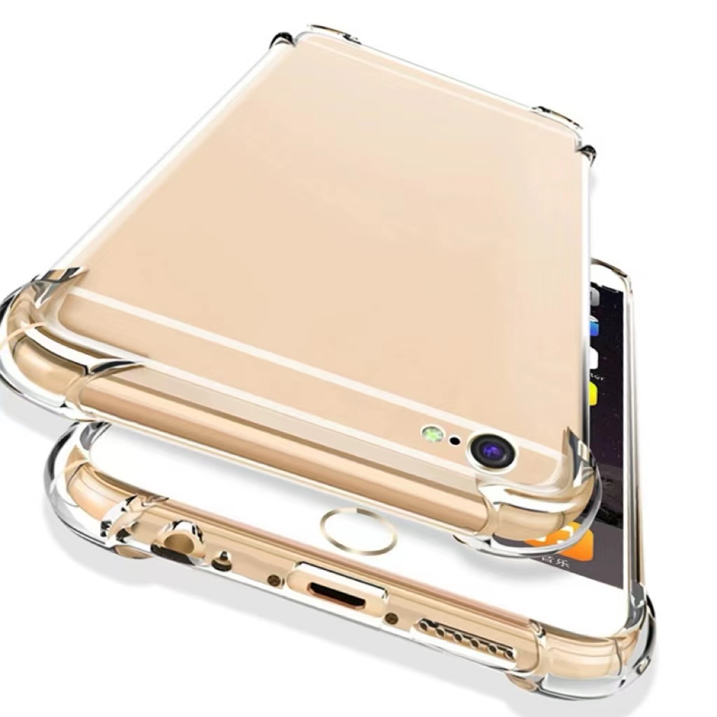เคสโทรศัพท์มือถือ TPU ใส หนา1.5MM แบบนิ่ม กันกระแทก4มุม สำหรับ iPhone 16 6s 7 8 Plus 11 12 13 15 16Plus 16Pro 16pro max