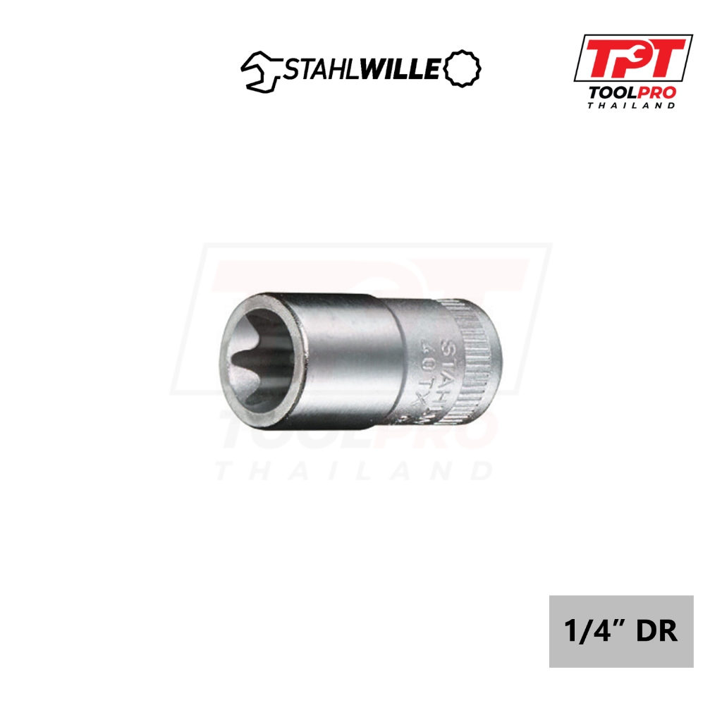 Stahlwille ลูกบล็อก ทอกซ์ 1/4", External Torx Sockets, 40TX