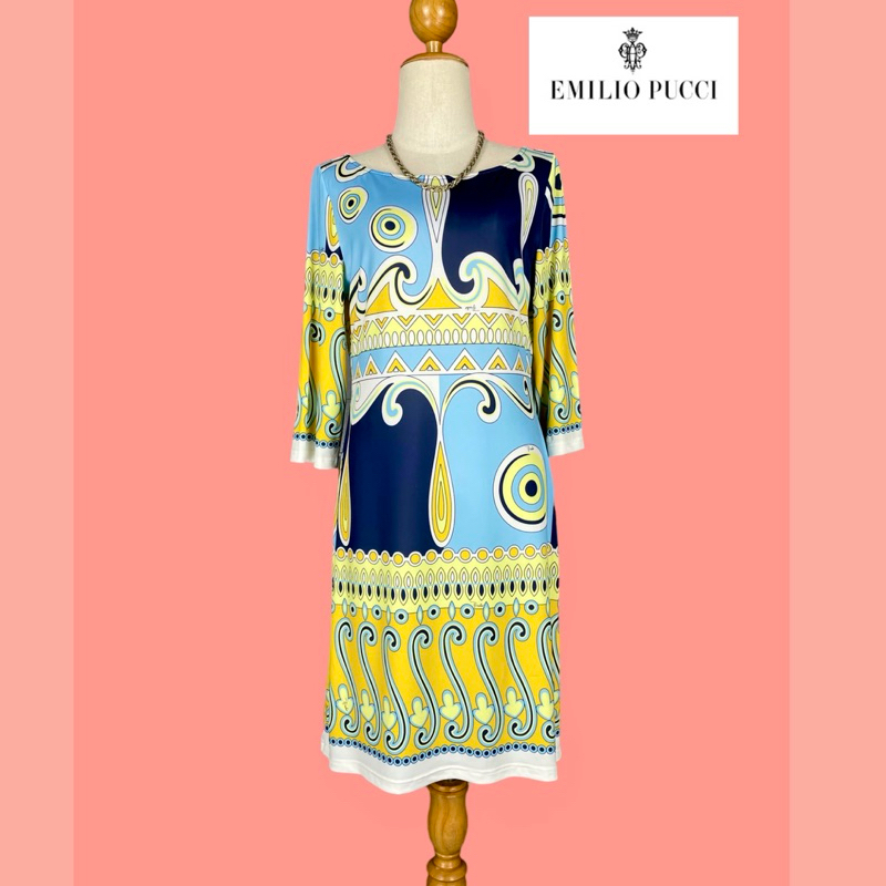 ❌SILD❌🇮🇹EMILIO PUCCI Silk Dress made in Italy Size 40 L 🇮🇹