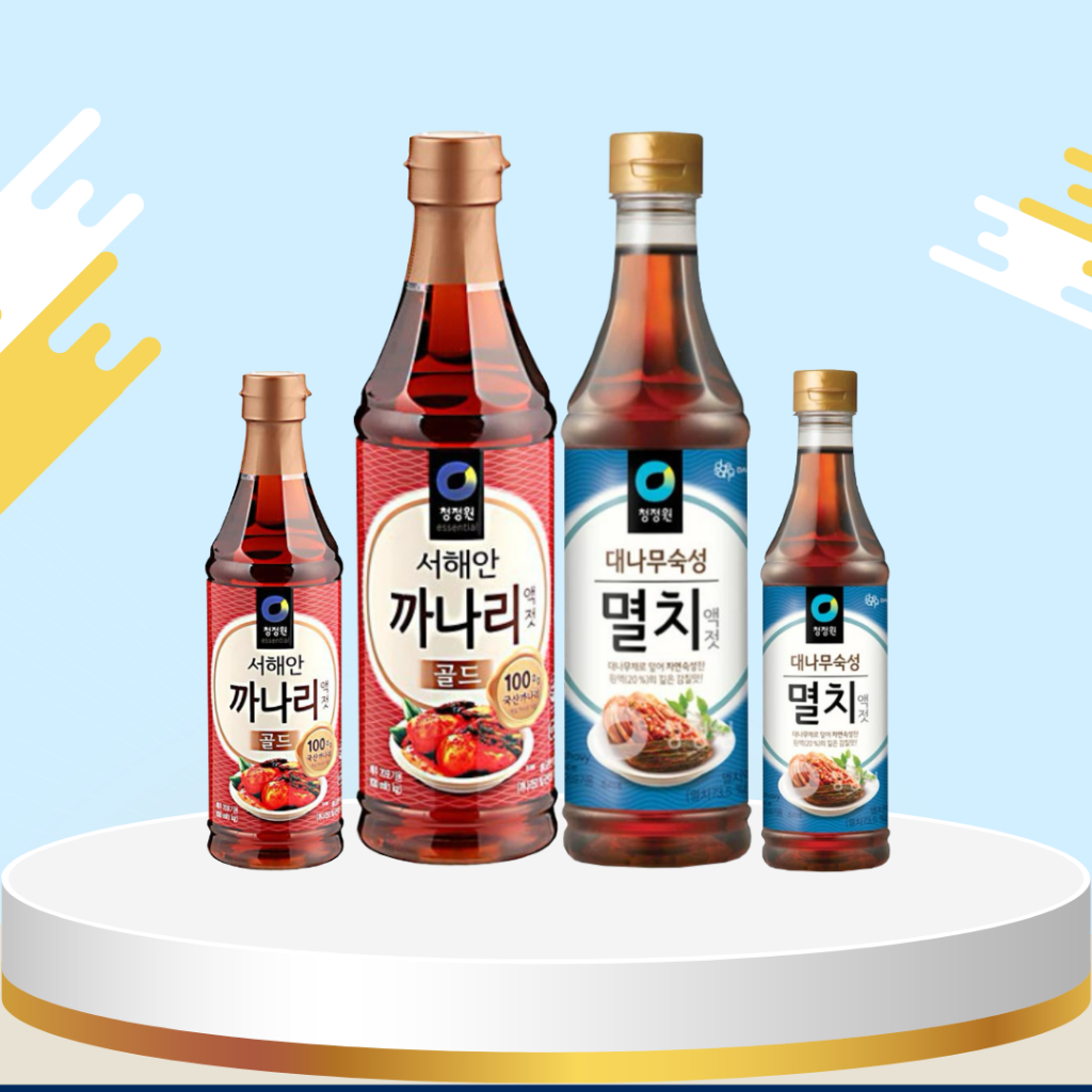 น้ำปลาเกาหลีแท้, Seasoned Fish Souce, น้ำปลาคารานี่, น้ำปลาแอนโชวี่ ขนาด 500g.,1kg.ยี่ห้อ Chung Jung Won(ชองจองวอน)