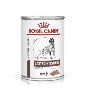 (12 กระป๋อง) Royal canin Gastro low fat intestinal (420g/กป) โรคตับอ่อนอักเสบหรือภาวะไขมันไนเล (Exp.06/2027)