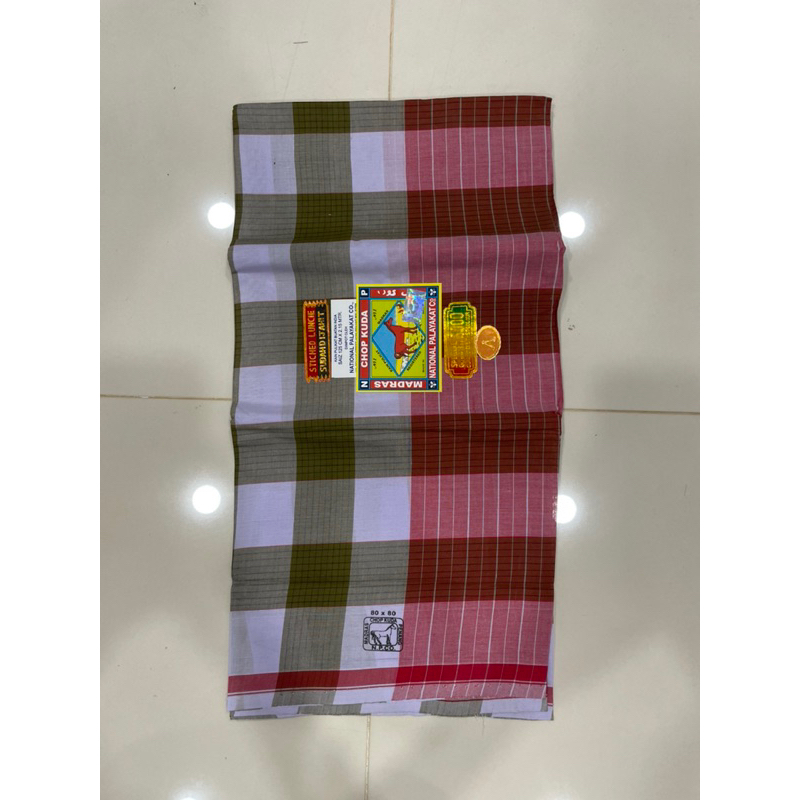 ผ้าโสร่งผู้ชาย ตราม้า6000 เกรดA เนื้อผ้าดี ไม่ลื่น ซับน้ำ เย็บแล้ว