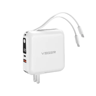 VEGER Powerbank 15000mAh รุ่น P15 พาวเวอร์แบงค์ แบตสำรอง น้ำหนักเบา มีระบบป้องกันกระแสไฟเกิน Alot