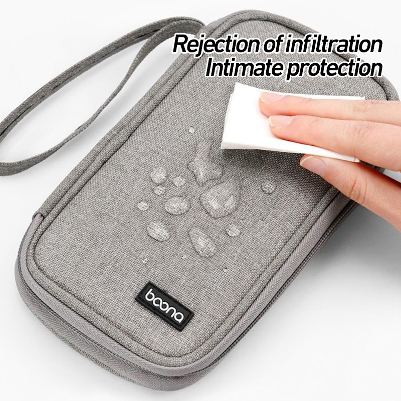 YOOGOO กระเป๋า กระเป๋าเคสแข็ง EVA เก็บสายชาร์จ สายชาร์จ หูฟังกล่องใส่ของ ที่เก็บสายชาร์จUSB กล่องเก็บของ กันกระแทก แรงกด - รูปที่ 4