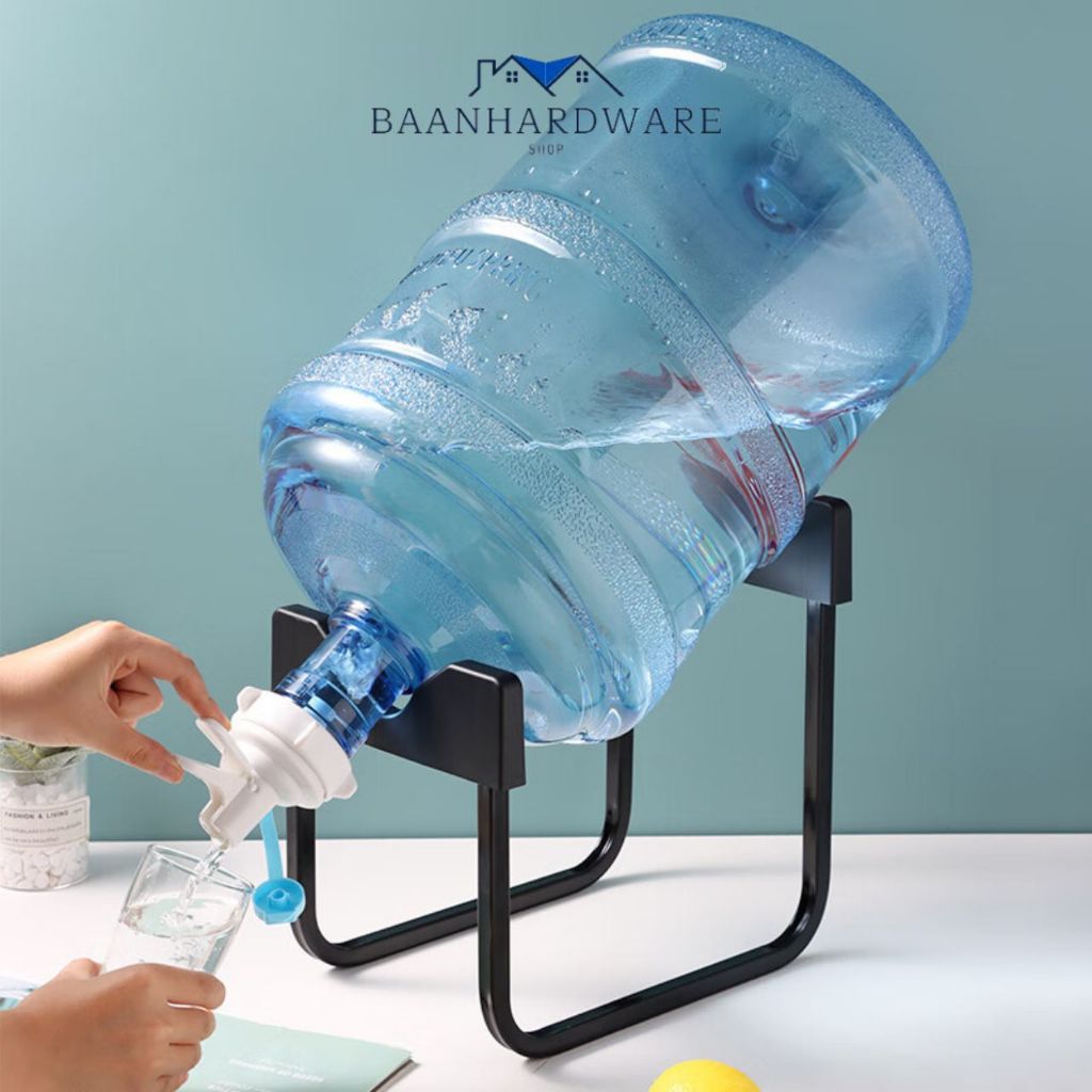 ขาตั้งถังน้ำ พร้อมจุกกดน้ำ อุปกรณ์เปลี่ยนถังน้ำ ขาตั้งถังน้ำดื่ม ที่วางถังน้ำ ตู้กดน้ำ รับน้ำหนักได้20ลิตร