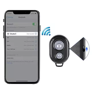 รีโมทคอนโทรล Bluetooth ไร้สายขนาดเล็ก ชัตเตอร์เซลฟี่ Bluetooth พร้อมใช้งานสำหรับ iOS และ Android
