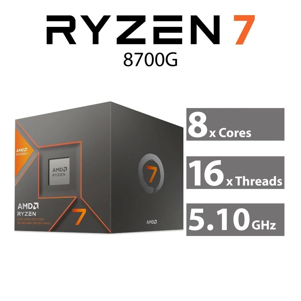 CPU (ซีพียู) AMD RYZEN 7 8700G (SOCKET AM5) รับประกัน 3 - y