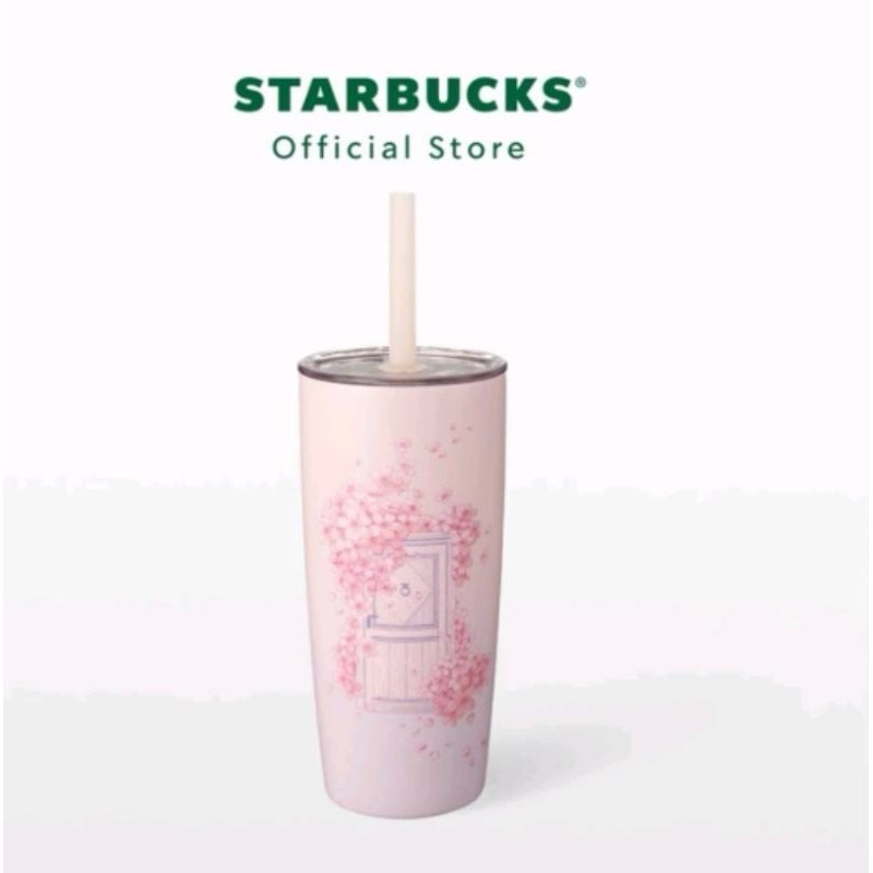 Starbucks Stainless Steel Cherry Blossom Secret Garden Cold Cup 20oz