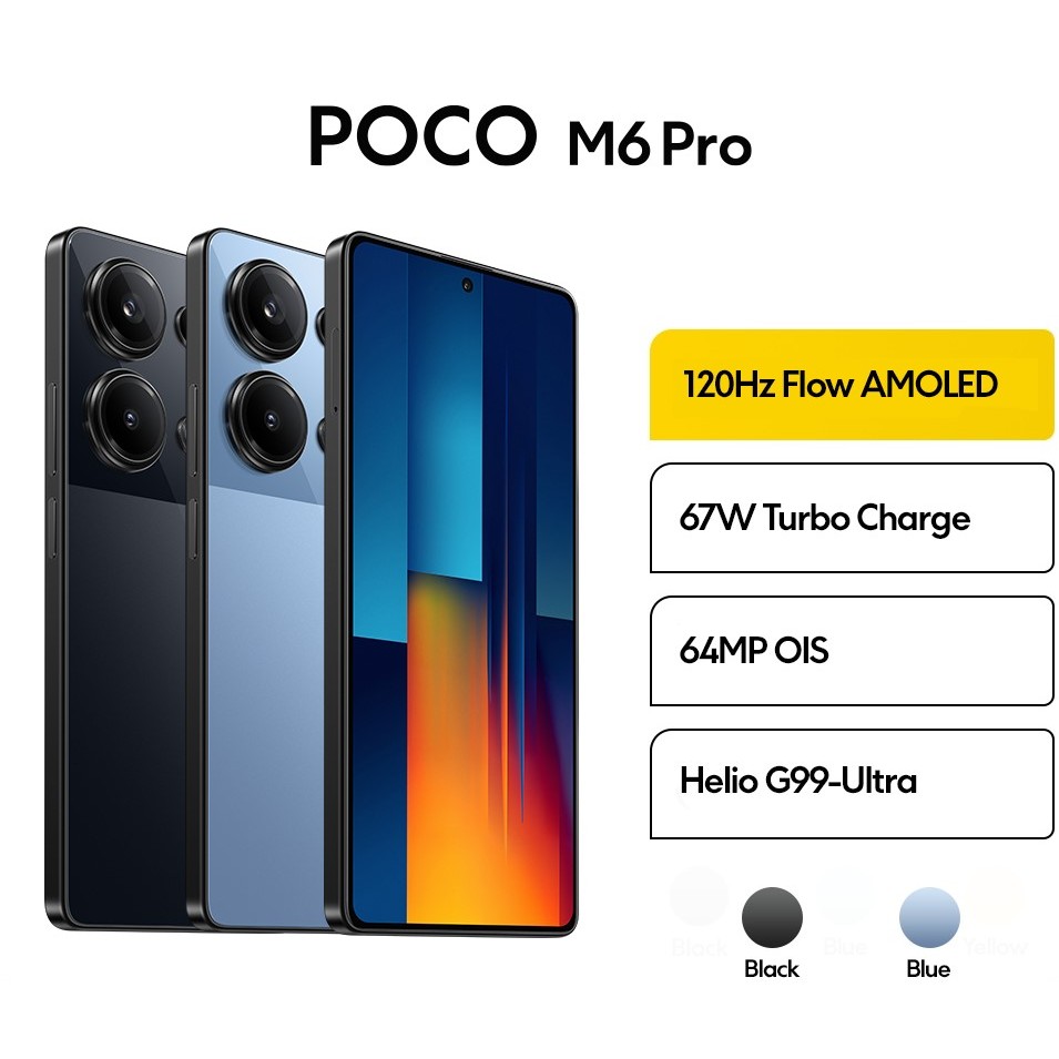 Poco M6 Pro 5G 8/256GB เครื่องใหม่ประกันศูนยื 15เดือน