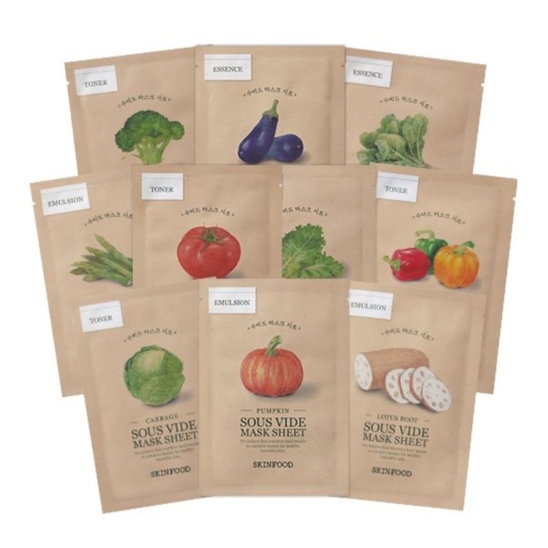 SKINFOOD Mask Sheet Special Box Set น้องผัก