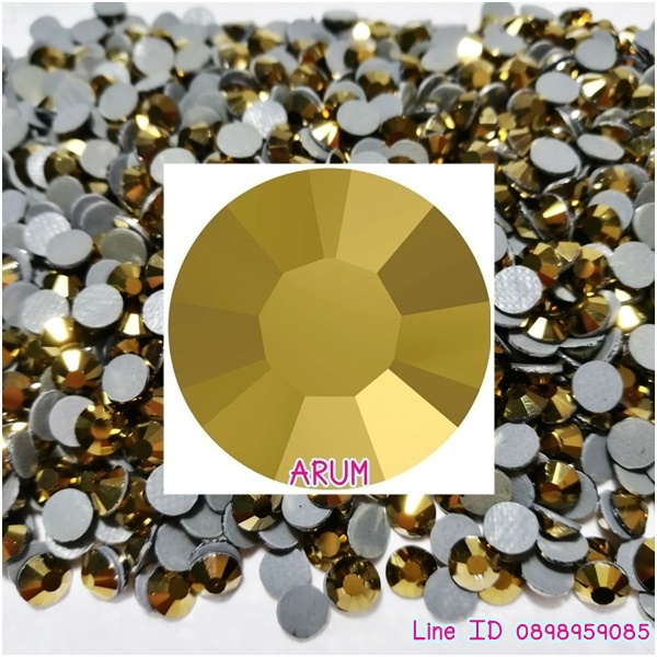 ARUMเพชรรีดร้อน Hotfix Rhinestones คุณภาพดี แวววาว เล่นไฟ ตกแต่งเสื้อผ้า ตกแต่งเล็บ DIY ใช้แทน Swaro