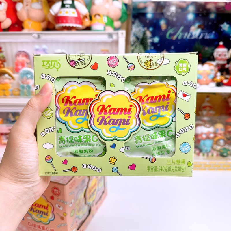 ลูกอม kami kami 4 รส องุ่น สตอ พีช บลูเบอร์รี่ 1 กล่อง 30 ซอง - รูปที่ 4