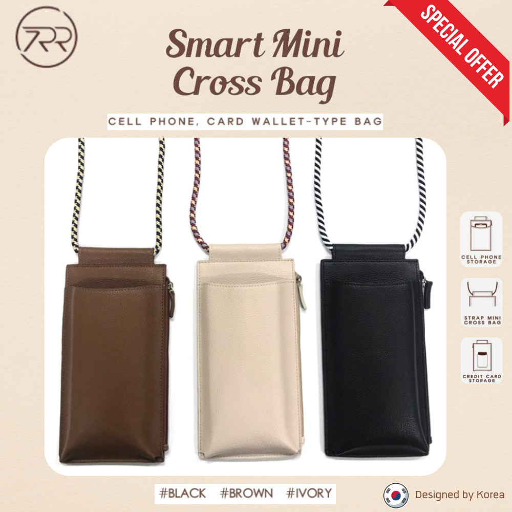 SIMPLY ROAR SMART MINI CROSS BAG with Combo Strap กระเป๋าสะพายข้างสำหรับผู้หญิง แถมสายสะพาย 2 แบบ