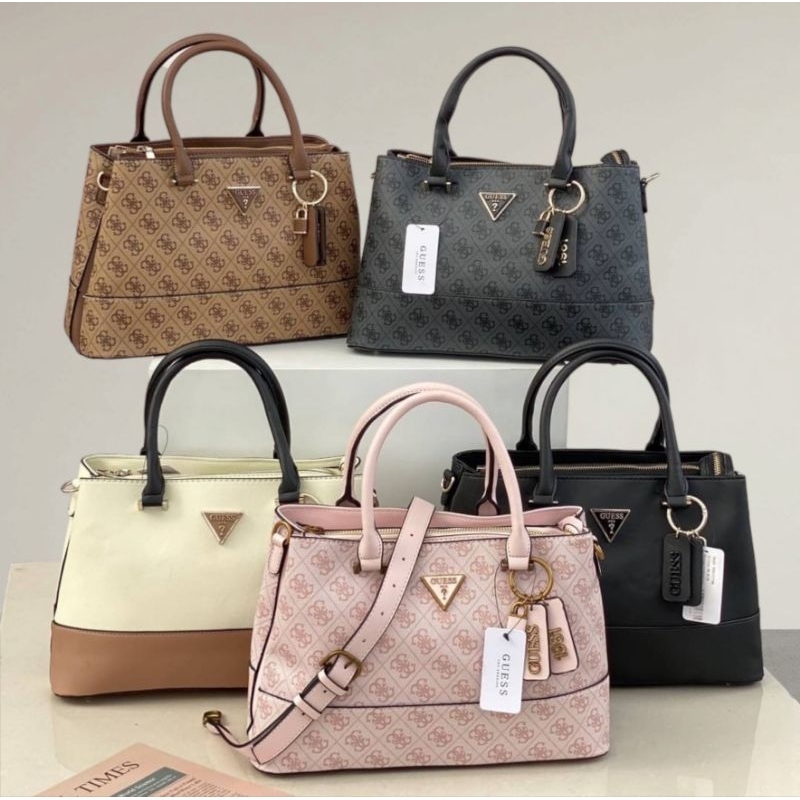 🌈พร้อมส่ง GUESS​  กระเป๋าทรงถือ-สะพายข้าง