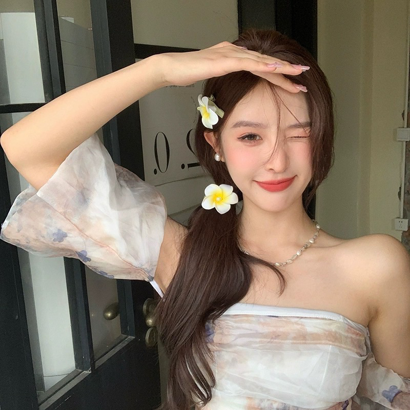 Jolie Wiwii กิ๊บติดผม ดอกไม้ติดผม ดอกกล้วยไม้ กุหลาบ ทานตะวัน ลีลาวดี ราคา ถูกที่สุด ดีลบีเคเค แกลเลอรีภาพที่ 4