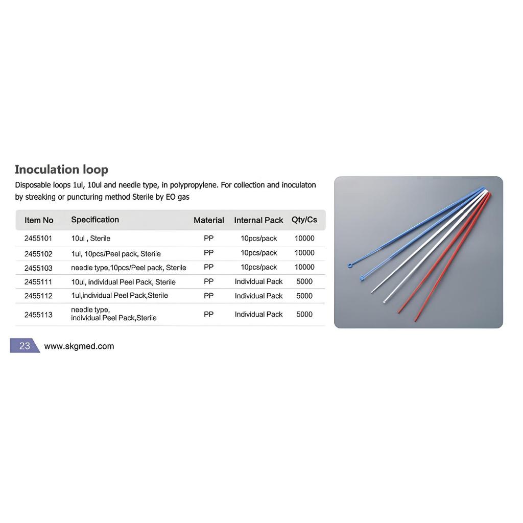 Inoculation loop 1ul, 10ul. ห่วงเขี่ยเชื้อตามปริมาตร, อุปกรณ์วิทยาศาสตร์, อุปกรณ์ห้องแล็บ
