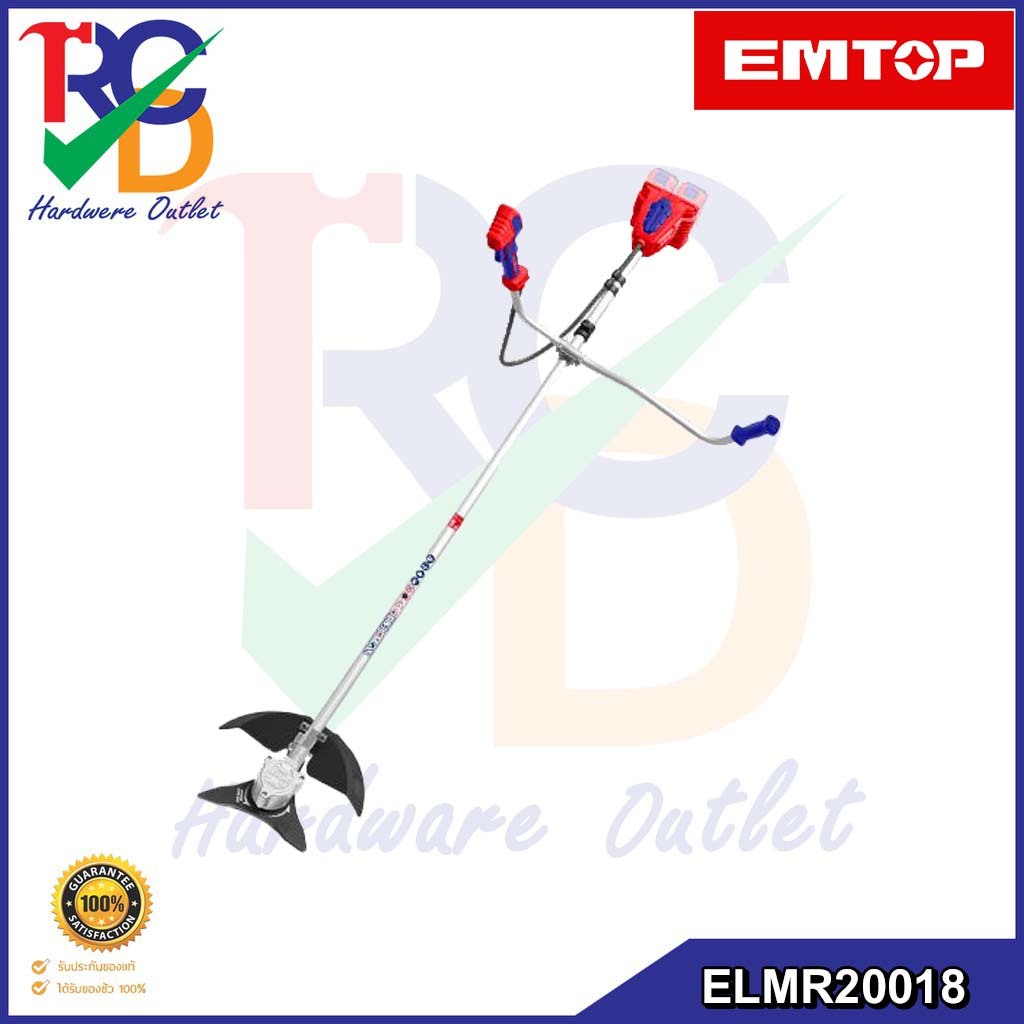 EMTOP เครื่องตัดหญ้าไร้สาย 20v รุ่น ELMR20018  (ตัวเปล่า)