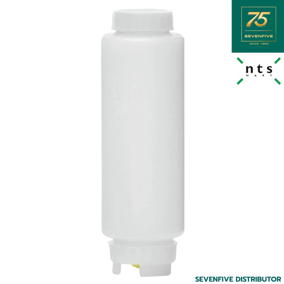 NTS ขวดบีบซอส ขวดบีบพลาสติก สีขาวใส ความจุ12-32ออนซ์ NTS1-FF-BOT แพ็ค 2 ชิ้น