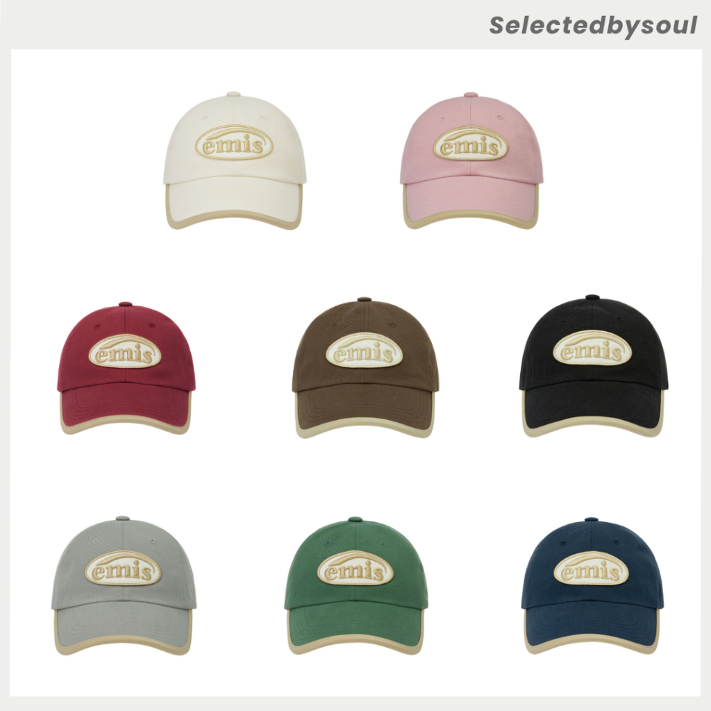 [มีทั้งพร้อมส่ง/Preorder] หมวก Emis รุ่น BEIGE TRIMMING BALL CAP ของแท้100% ✨ หมวกอิมิสนำเข้าจากเกาหลี